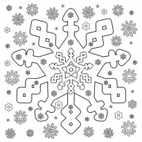 Coloring snowflake_4