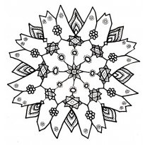 Coloring snowflake_4