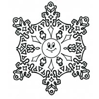 Coloring snowflake_4