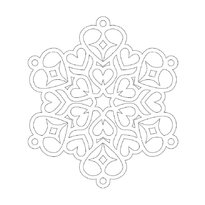 Coloring snowflake_4