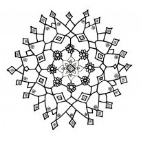 Coloring snowflake_4