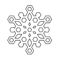 Coloring snowflake_4