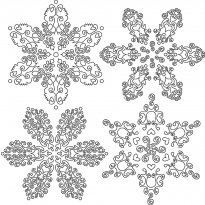 Coloring snowflake_4