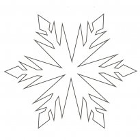 Coloring snowflake_4