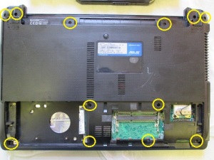 Demontarea laptopului asus k43e