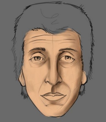 Desenați fața în Photoshop (utilizați culoarea periei) Desenați fața în Photoshop