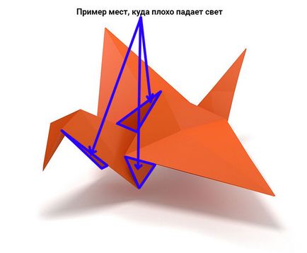 Desen origami în fotoshop adobe, design în viață