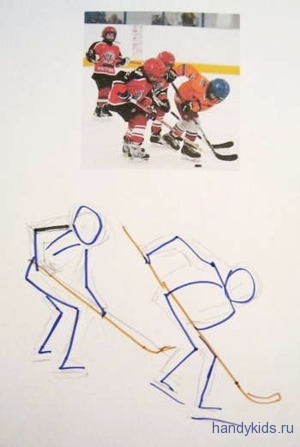 Малюнок на тему хокей