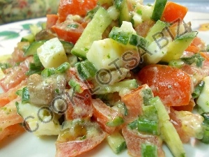 Salata de legume salata - delicioasa reteta pas cu pas cu fotografie