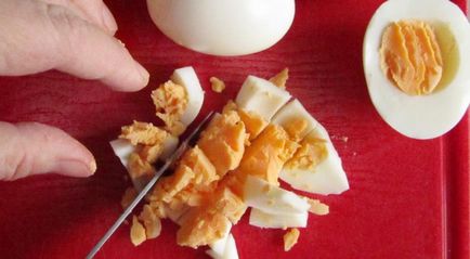 Салат - русь - з курячих потрошки з грибами і солоними огірками, покроковий рецепт з фото