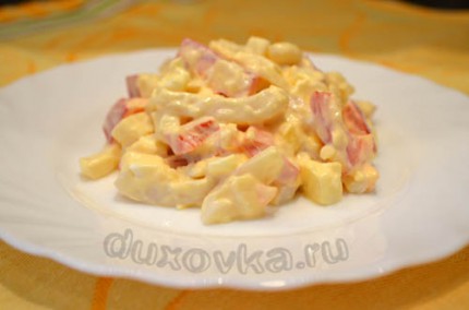 Салат з кальмарами і болгарським перцем - рецепт з фото