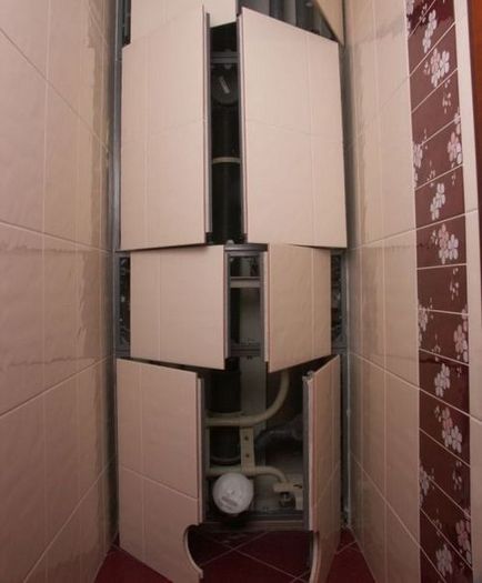 Usi sanitare pentru marimea toaletei, instalare pe dulap