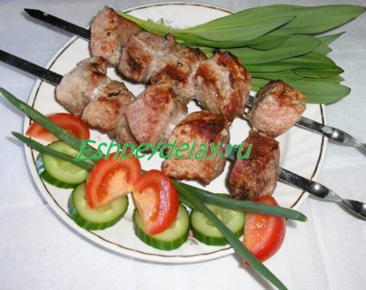 Shish kebab pe apă minerală - rețetă cu fotografie