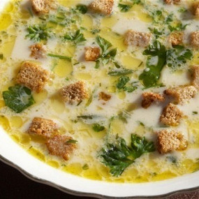 Supă de brânză, 51 rețetă cu fotografii pe site - panou-masă