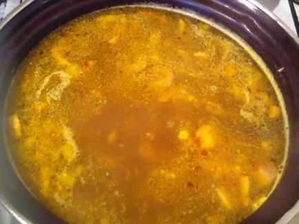 Сирний суп з грибами, куркою і креветками відмінний покроковий рецепт з фото