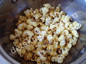 Édes popcorn otthon, gyermek receptek