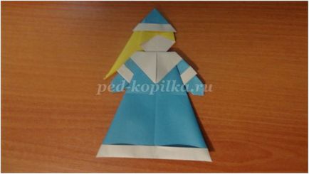 Snow Maiden of Paper în tehnica Origami