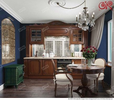Színek kombinációja a belső a konyha, a fotó, a fénykép az belsőépítészeti 2017 design stúdió Olga