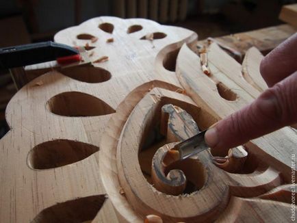 Hozzon létre egy faragott fa panelek daruval „szárnyak nőnek a szíve” - Fair Masters - Hand