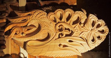 Hozzon létre egy faragott fa panelek daruval „szárnyak nőnek a szíve” - Fair Masters - Hand