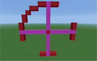 Створення кривих і кутів з квадратних блоків