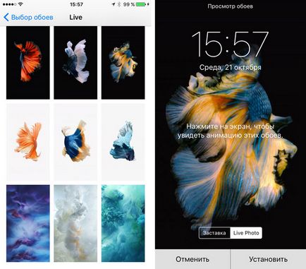 Ставимо «живі шпалери» на всі моделі iphone, інструкції