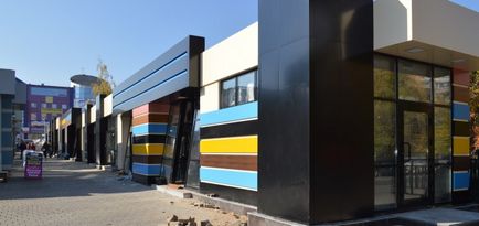 Construcția arcadelor comerciale - pentru fabricarea unei linii de tranzacționare prefabricate la Moscova