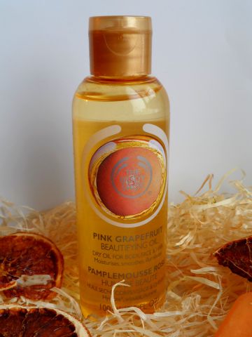 Body Dry Oil rózsaszín grapefruit a Body Shop - vélemények, fényképek és ár