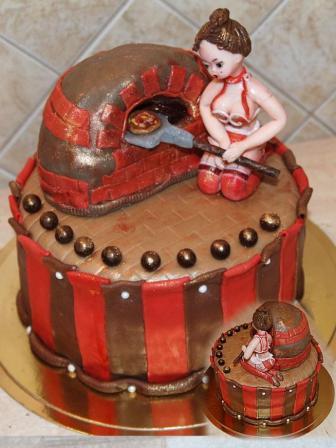 Торт з мастики для чоловіка на день народження фото