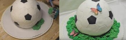 Tort făcut din mastic pentru fotografia de ziua de naștere a unui bărbat