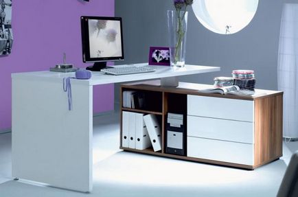 Кутовий письмовий стіл - 50 фото комп'ютерних столів