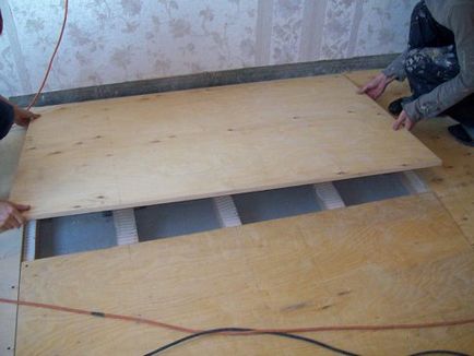 Укладання фанери на дерев'яний і бетонну підлогу