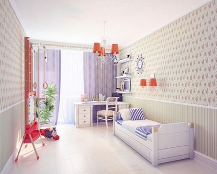 Вузька дитяча кімната - особливості дизайну і фото