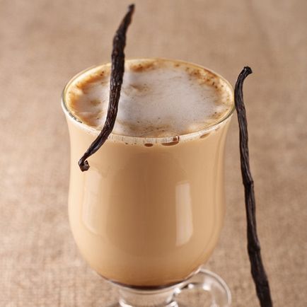 Ванільний кави рецепт з ванільним сиропом, цукром
