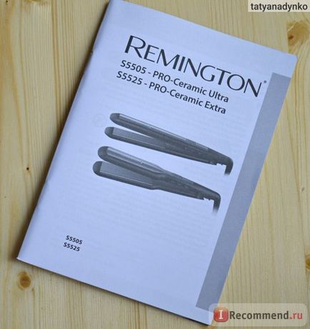 Hajvasaló Remington pro-kerámia ultra (s5505) - «Miért kell egy egyenirányító, és így, ha a haj