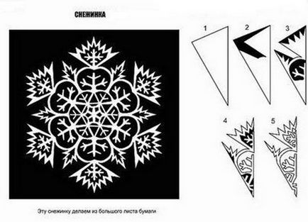 Am tăiat hârtie de zăpadă cu mâinile noastre