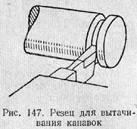 Виточування канавок відрізання