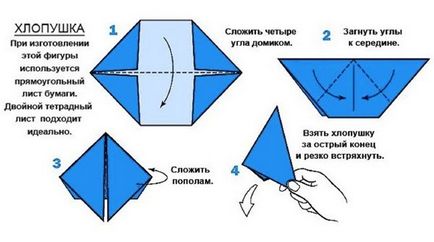 Хлопавка з паперу своїми руками поетапні фото і відео