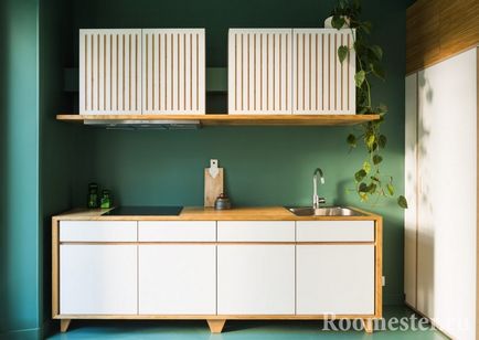 Bucătărie verde în interior - 30 de fotografii de design