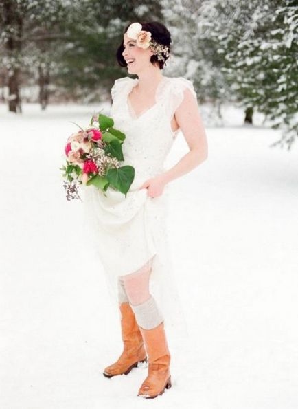 Pantofi de nuntă de iarnă - caracteristici alese