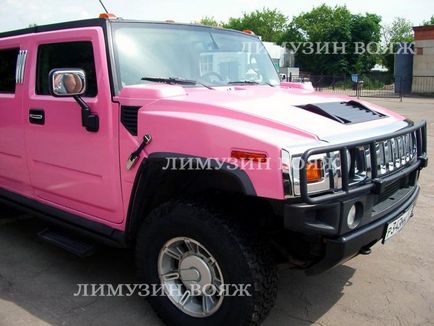 Limuzin Hummer H2 rózsaszín