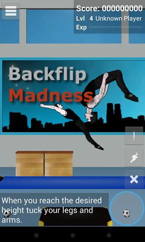 Backflip madness - пострибати