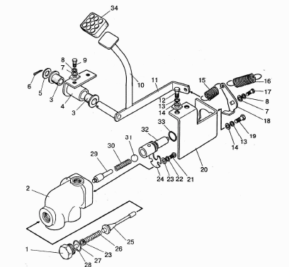 Reteszelő hátsó tengely eltérés MTZ-82