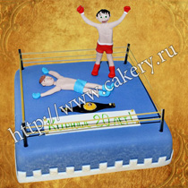 Боксерський торт замовити, торти на замовлення боксерські рукавички, торт боксерський ринг, купити торт
