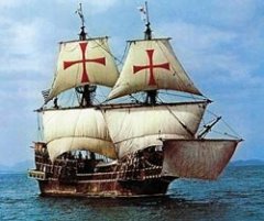 Navigatorul britanic și piratul Francis Drake s-au întors de la o călătorie în jurul lumii
