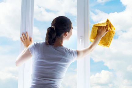 Чим помити пластикові вікна від бруду і пилу