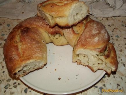 Fokhagymás kenyér recept egy fotó