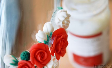 Декор весільних келихів полімерною глиною
