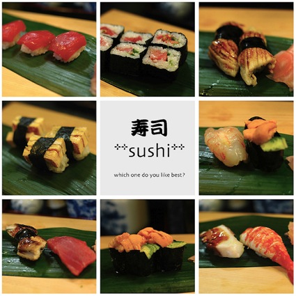 Eticheta pentru iubitorii de sushi