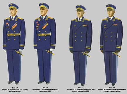 Форма ввс росії нового зразка повсякденна, офісна та парадна 2017, військових льотчиків рядових і
